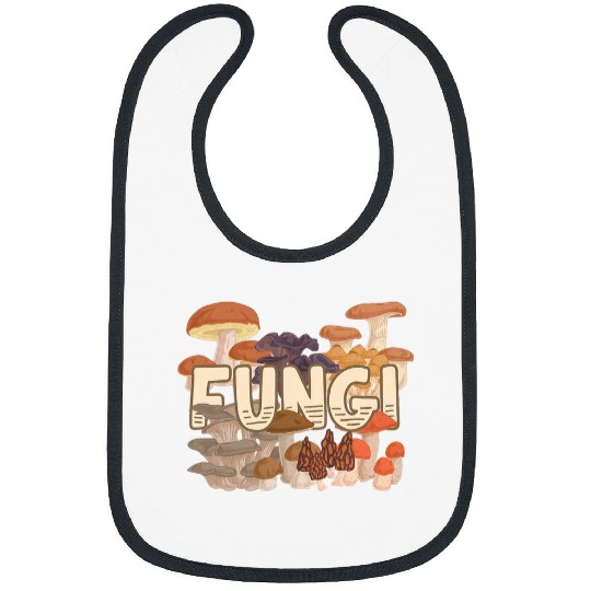 Fungi Fun Guy Funny Mushroom Lovers Tee Bibs
