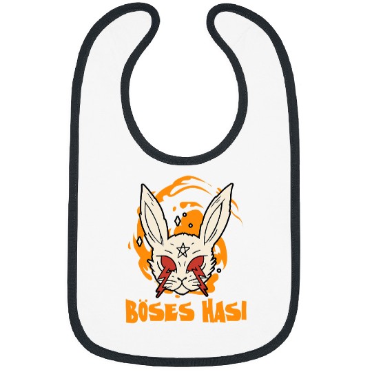 Skeletons Skulls Evil Hasi Halloween Costume Horror Bunny Evil Rabbit Skull Bibs