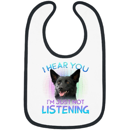 Australian Kelpie I hear you not listening Bibs