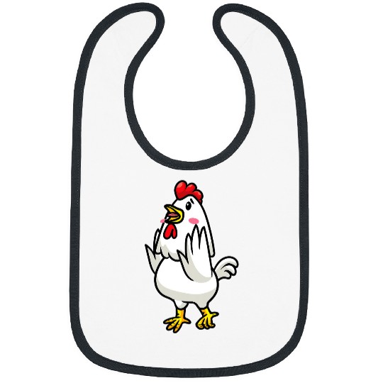 Chicken Emoticon Poultry Farmer Men Women Teens Kids 21 Bibs