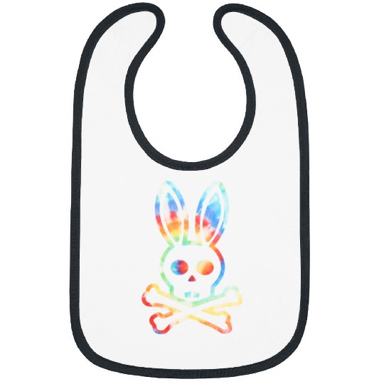 Skeletons Skulls Easter Bunny Ears Skull Rabbit Funny for Men Women Adults Skull Bibs
