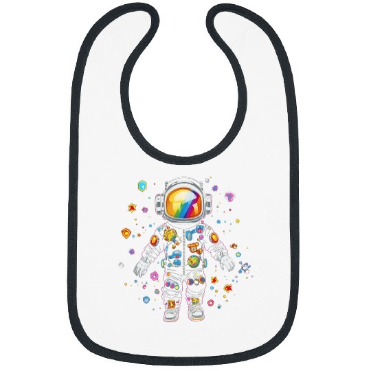 Astronaut Space Planets Solar System Cool Astronaut Art 3 Bibs