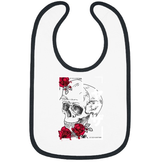Skeletons Skulls Lover Skeletons Rose Black And White Skull And Roses Skull Bibs
