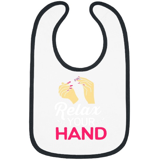 Beauty Salon Nail Tech For Women Funny Nail Artist Bibs