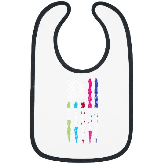 First Responders Hero Flag nurses EMS Police Military 3 Bibs