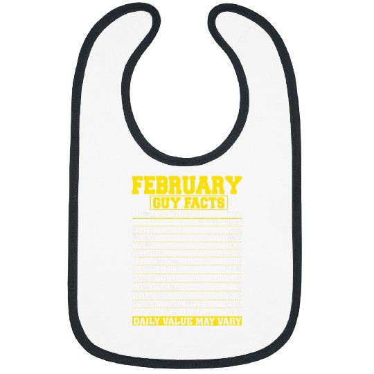 February Guy Nutrition Facts Aquarius Gifts Bibs