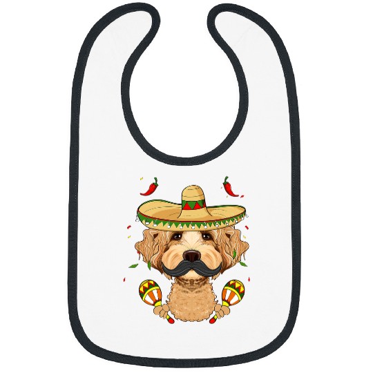 Sombrero Dog I Cinco De Mayo Labaradoodle Bibs
