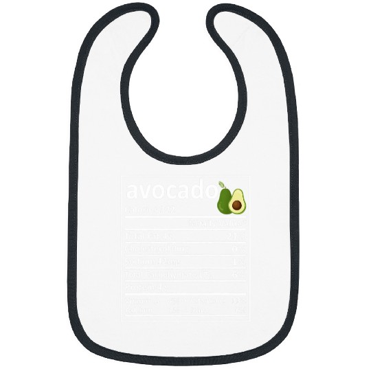 Avocado Nutrition Food Facts Thanksgiving Costume Gifts Bibs