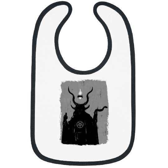 Goats Lover Lucifer Light Bearer Satanic Occult Baphomet Goats Atheist 21 Bibs