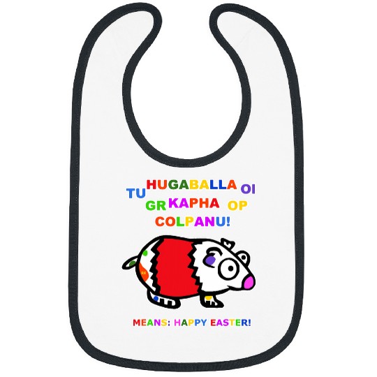 Funny Easter Gifts Cute Guinea Pig Hamster Fun Happy Easter Bibs