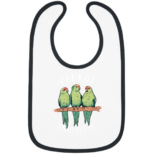 Funny Parrot Whisperer Design Macaw Love Cockatoo Bibs
