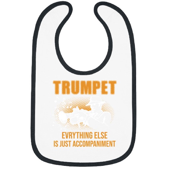 Trumpet Lover Musical Musical Instrument Marching Band Jazz Music Trumpet192 Trumpet Musician Bibs
