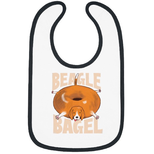 Beagle Bagel Dog Owner Animal Lover Veterinarian Bibs