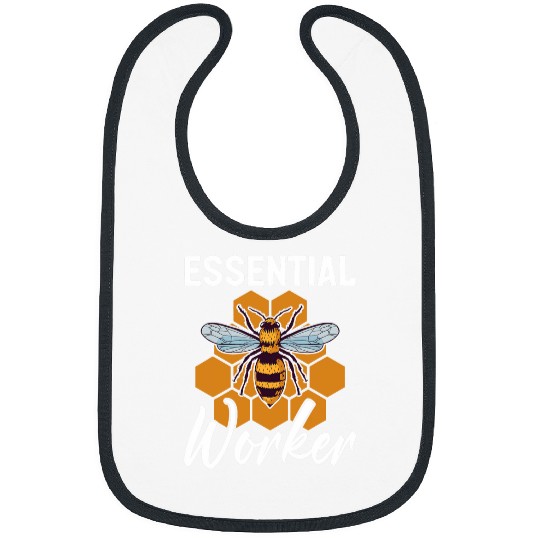 Funny Beekeeping Beekeeper Honey Bees Essential Worker Bee Bibs