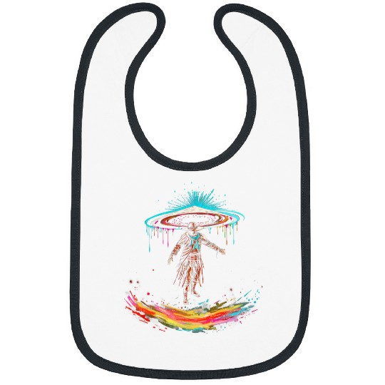 Alien UFO Native American Indian Encounter Graphic Art 33 Bibs