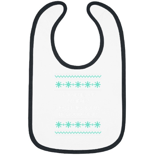 Company Christmas Bonus in Liquid Form Beer Lover Employee 8 Bibs