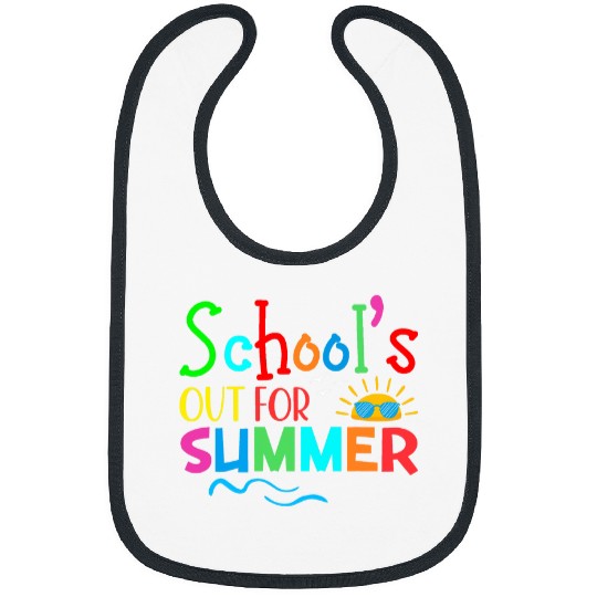 Schools Out for Summer Last Day of School Teacher Student 3 Bibs
