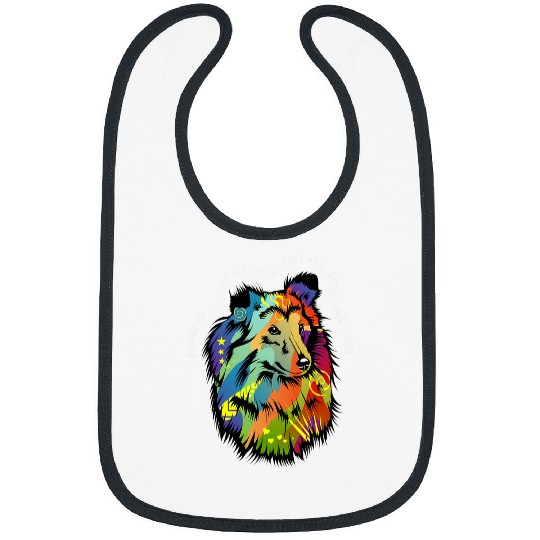 Dog Shetland Sheepdog Sheltie Artwork Painting Bibs