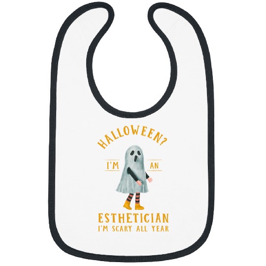 Esthetician Im Scary All Year Skin Therapist Halloween 2 Bibs