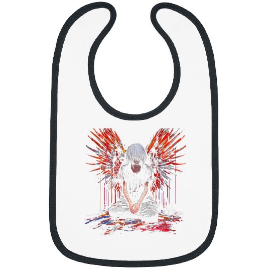 Anime Fallen Angel Goth Gothic Grunge Fantasy Angelcore 38 Bibs