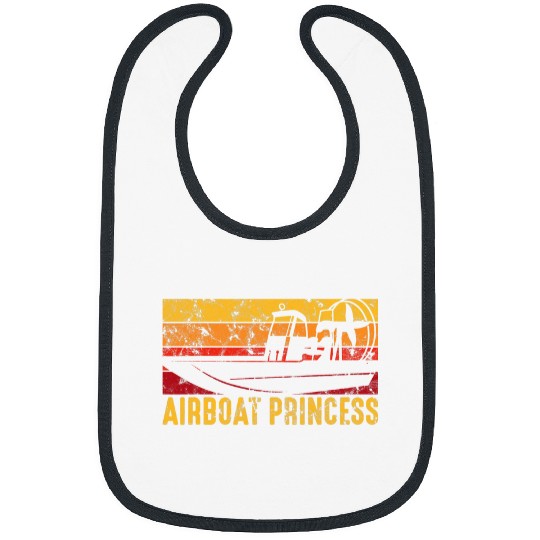 Airboat Princess Hydroplane Propeller Swamp Bibs