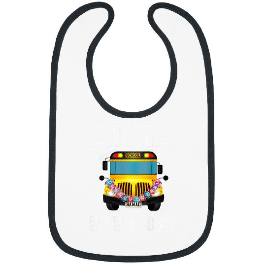 Akita School Bus Hawaii Bibs