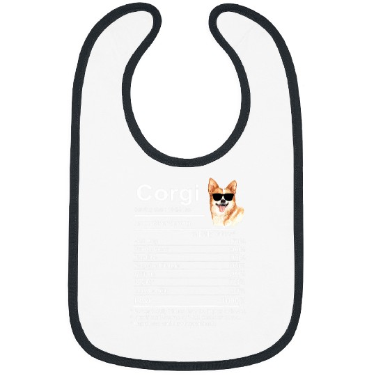 Funny Corgi Facts nutrition Gift Cardigan Pembroke Corgi mom Bibs