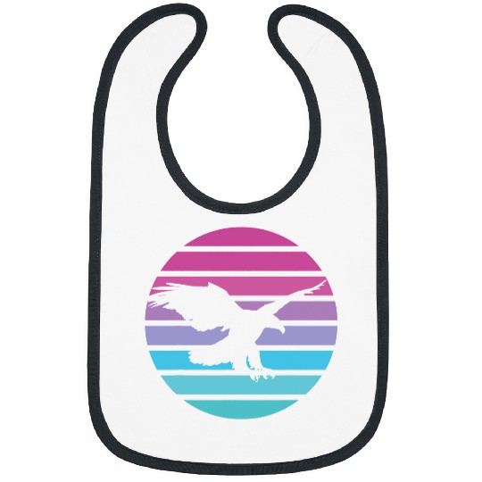 Eagle Retro Sun American Bald eagle USA Bibs