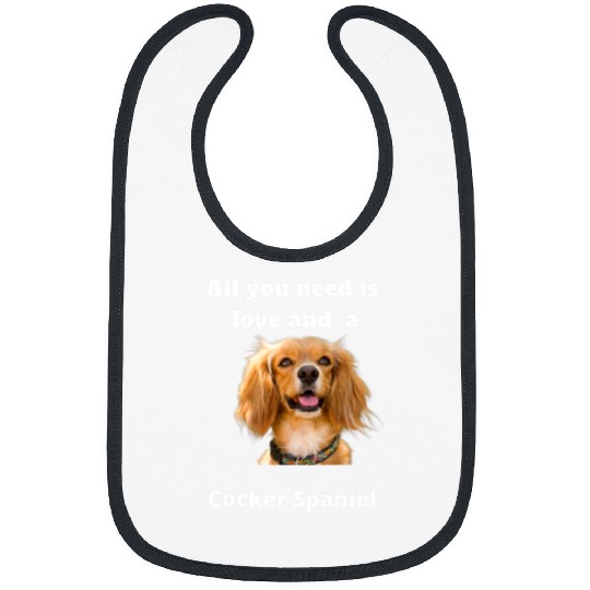 Dog Cocker Spaniel Great American Cocker Spaniel dog lover Cocker dog lover Bibs