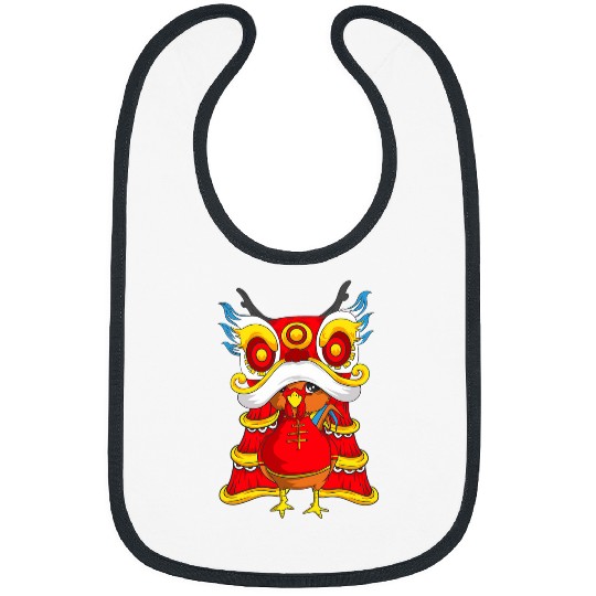 Chicken Lover 2029 Year Of The Rooster Chinese Lunar New Year Zodiac Kids Bibs