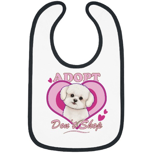 Adopt Dont Shop Bichon Frise Dog Rescue Adoption Bibs