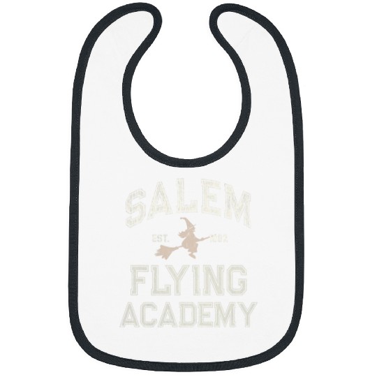 Funny Witches School SALEM FLYING ACADEMY Salem Witch Pilot Bibs