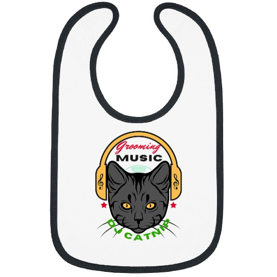 DJ Catnip Its All About Grooming To The Music 2Funny Cats 22 Bibs