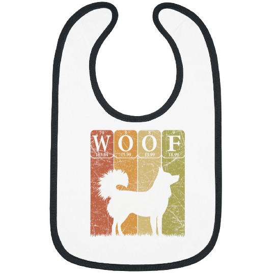 Alaskan Klee Kai Periodic Table Elements Dog Lover 2 Bibs