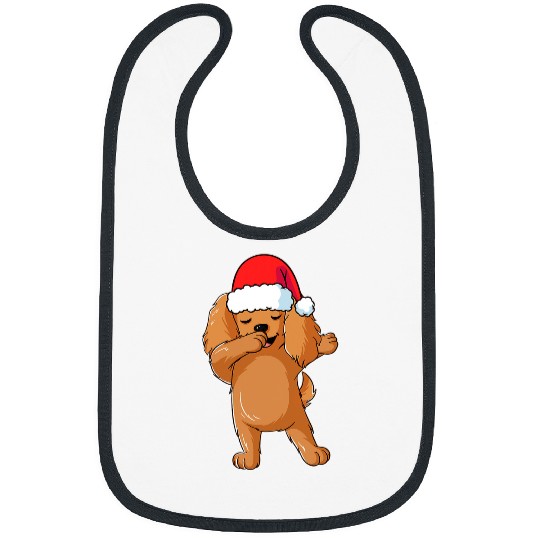 Dog Cocker Spaniel Dabbings Dog Cocker Spaniel Hat Christmas Dab Dance Dog Bibs