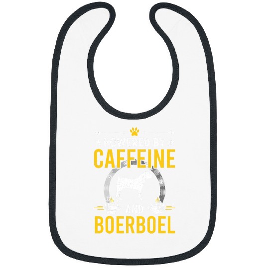 Powered By caffeines and Boerboel Dog Lovers Bibs