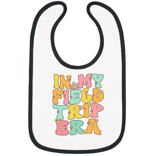 In My Field Trip Era Retro Groovy Teacher Field Day 2024 Kid Bibs
