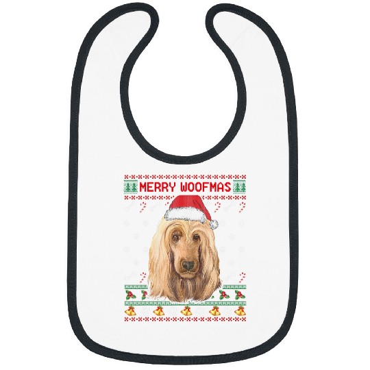 Dog Cocker Spaniel English Cocker Spaniel Merry Woofmas Ugly Christmas Sweater Bibs