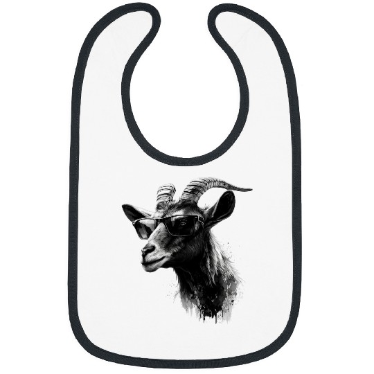 Goats Lover Sunglasses Art Animal Motif Goat Bibs