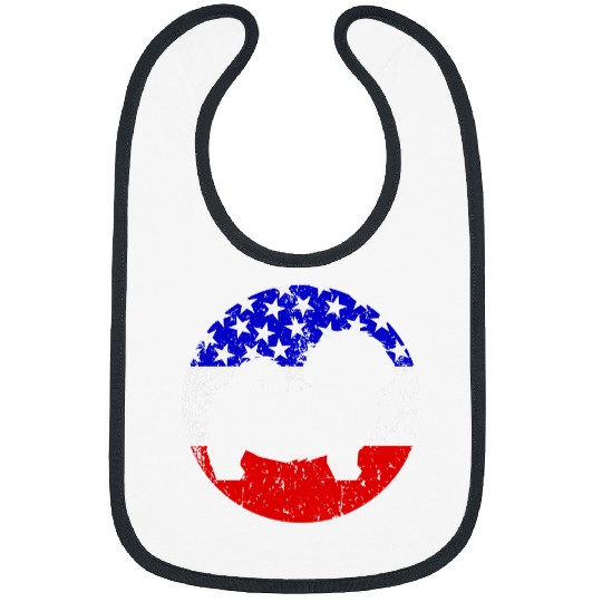 American Flag Shih Tzu Retro Shih Tzu Dog Bibs