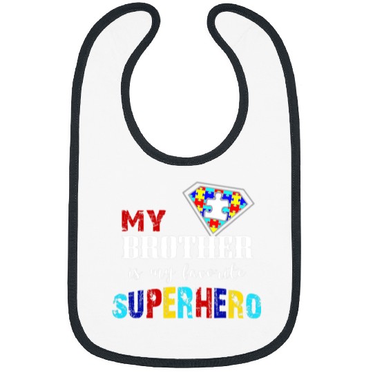 Autism Awareness Day My Brother Is My Favorite Superhero Neurodiverse Bibs