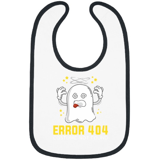 Error 404 costume not found Coding Programmer Geek Halloween Bibs