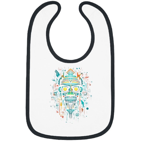 Aztec God Magic Pagan Gothic Inca Maya Halloween 3 Bibs