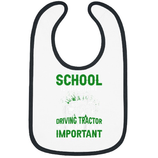 Tractor driving Kids Farm Love Tractor Boy Driving Tractore Is More Important Bibs