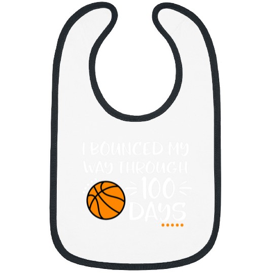 Funny Basketball 100 Days of School Basketball Teachers 100th Day Of School Bibs