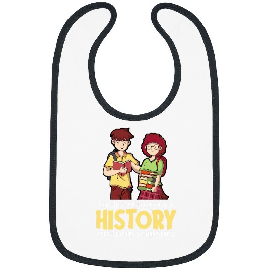Funny History Joke for Teachers and Students History Buff 2 Bibs