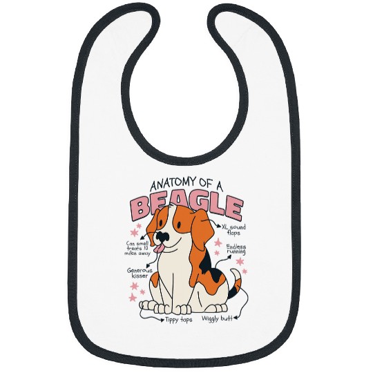 Discovers the Fascinating Anatomy of a Beagle Educational Bibs