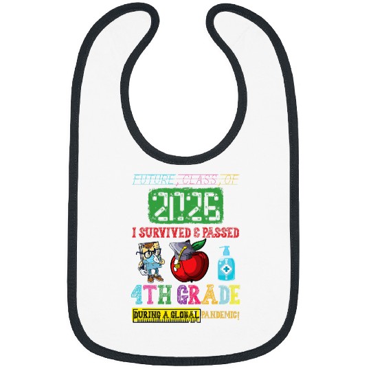 Future Class Of 2026 4th Grade Funny Student Graduation Bibs