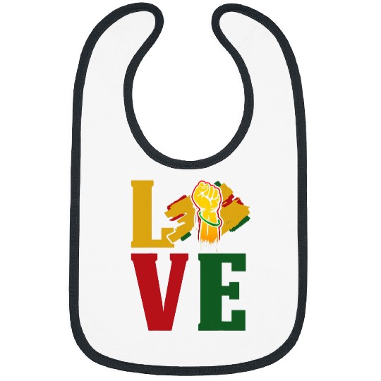 Black Love History Afrocentric African American Empowerment Bibs