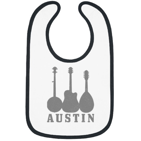 Funny Guitar Austin Texas Guitar Player Country Music Blues Folk Banjo Bibs